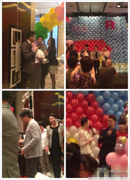 黄奕产后上围激增 女儿奢华百日宴内场曝光