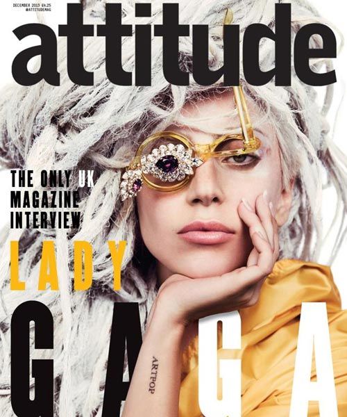LadyGaga登同性恋杂志封面 戴眼罩显个性