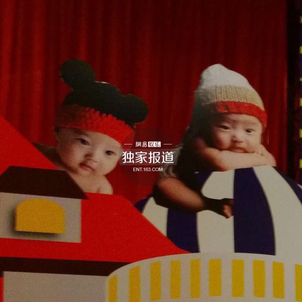 郝蕾双胞胎儿子图片