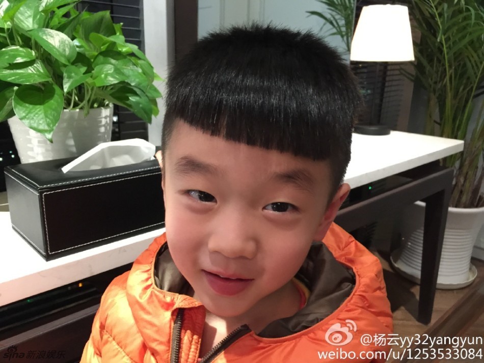 杨阳洋幼儿照曝光 锅盖头造型继续萌翻天(图) 