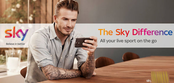 贝克汉姆为Sky Sports拍摄宣传海报曝光 帅气依旧