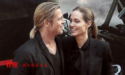 皮特与朱莉牵手亮相