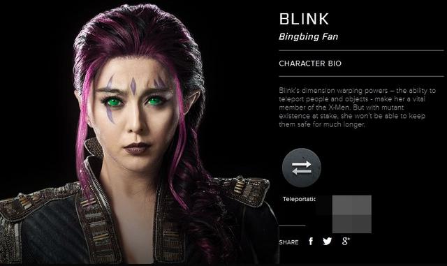 《X战警》曝光设定图 范冰冰造型惊艳