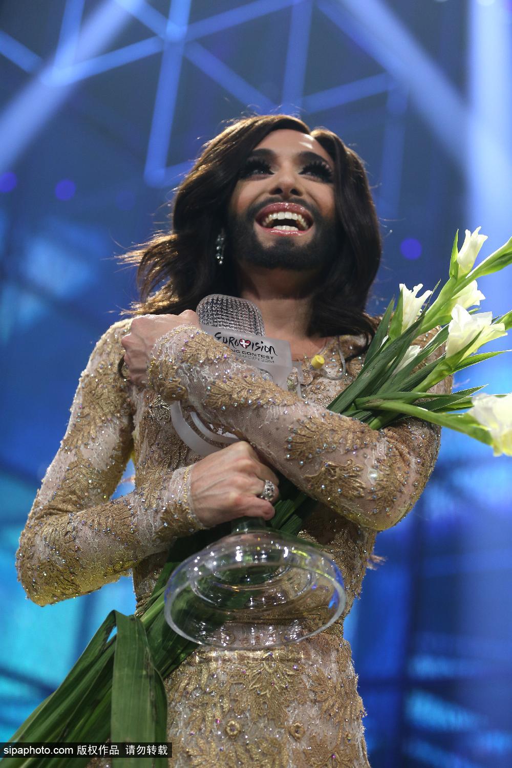 奥地利变装皇后满获欧洲歌曲大赛冠军