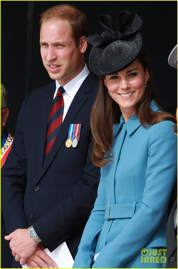 诺曼底登陆70周年纪念 威廉和凯特王妃出席