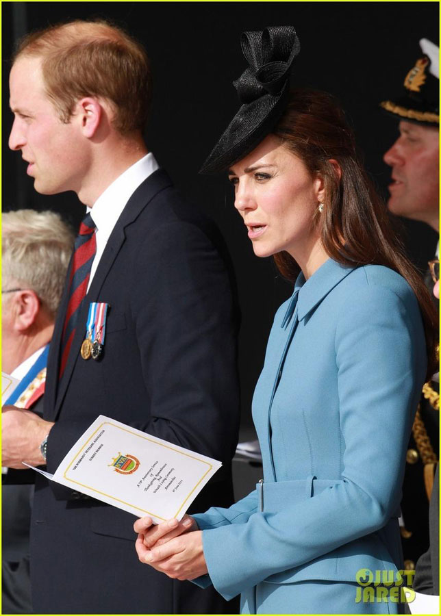 诺曼底登陆70周年纪念 威廉和凯特王妃出席