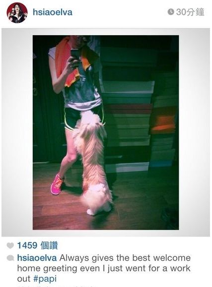 萧亚轩运动完回家 papi热情