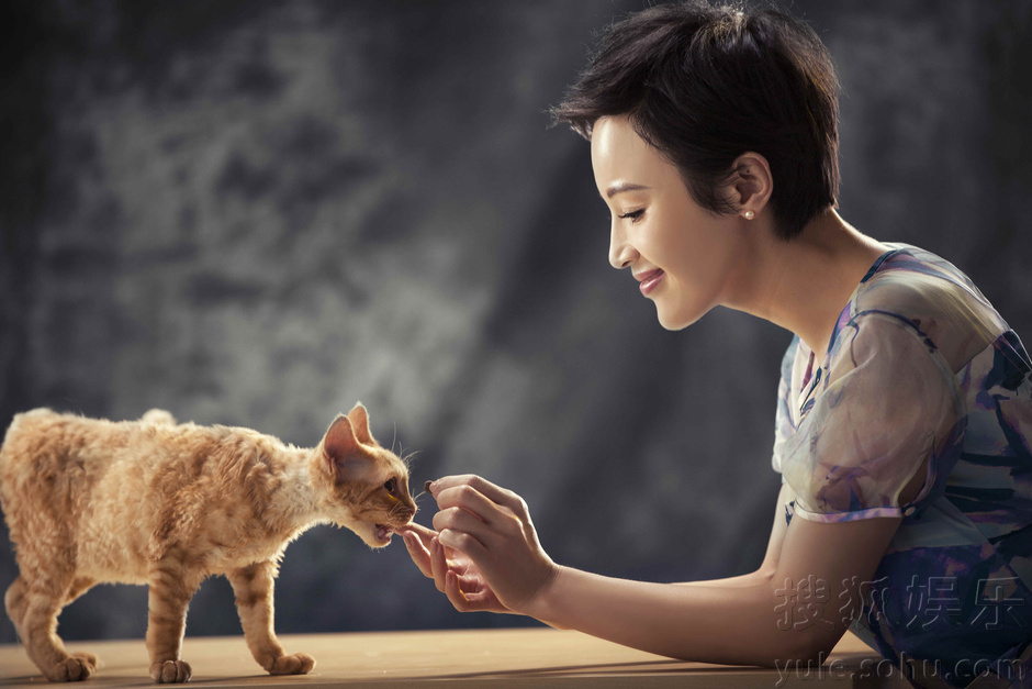     石小群携喵星人登封面 温柔间难掩强势气场