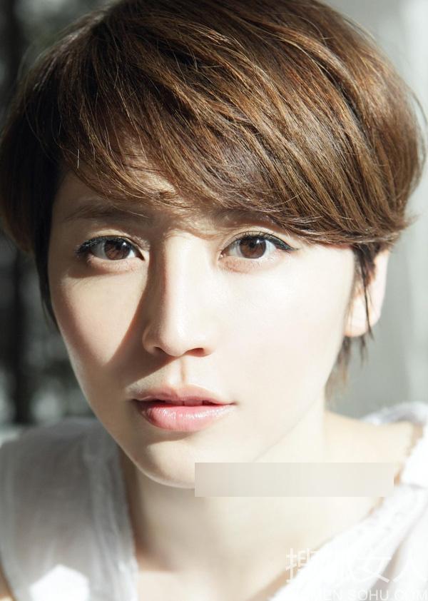 养眼日本女星：短发女人也可以很性感