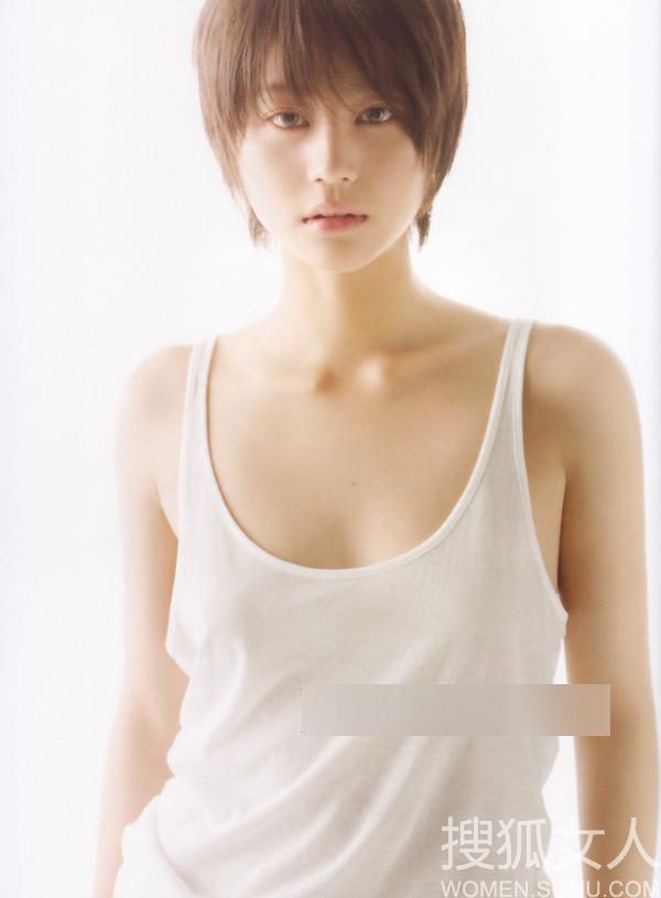 养眼日本女星：短发女人也可以很性感