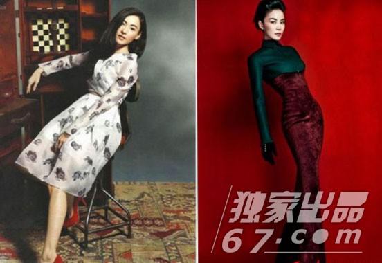 王菲张柏芝私搭街拍PK