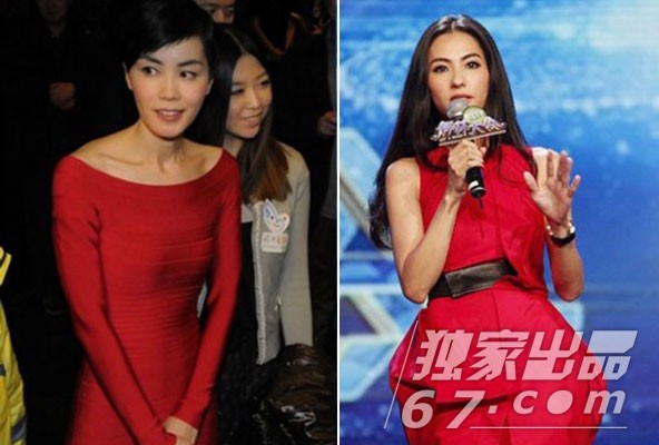 王菲张柏芝私搭街拍PK