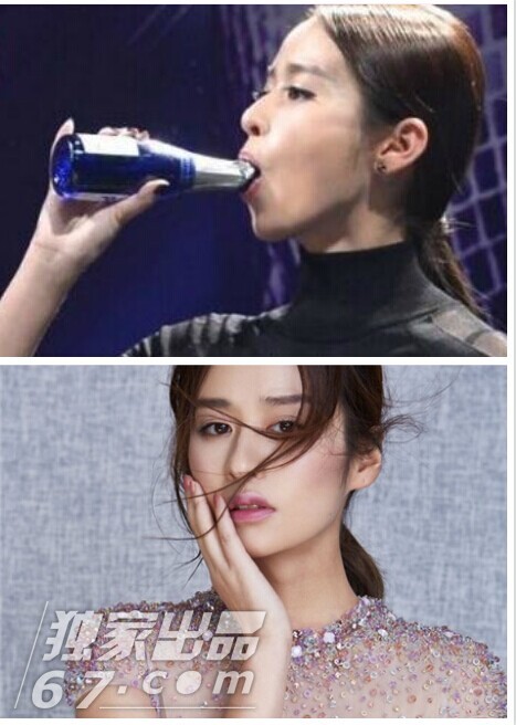女星豪饮照PK：范冰冰张柏芝吹瓶 王菲捧巨杯显呆萌