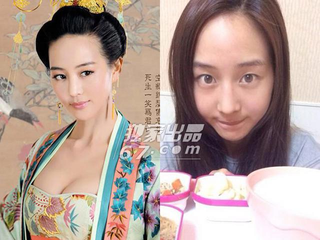 《武媚娘传奇》女星惊悚素颜照PK：张馨予脸黄超周海媚