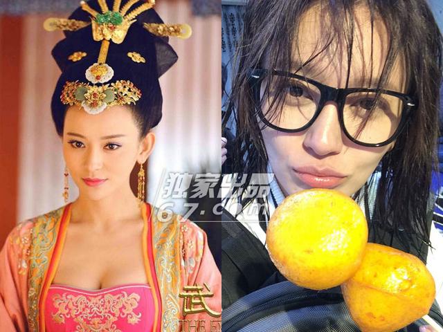《武媚娘传奇》女星惊悚素颜照PK：张馨予脸黄超周海媚
