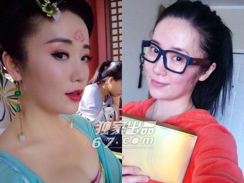 《武媚娘传奇》女星惊悚素颜照PK：张馨予脸黄超周海媚