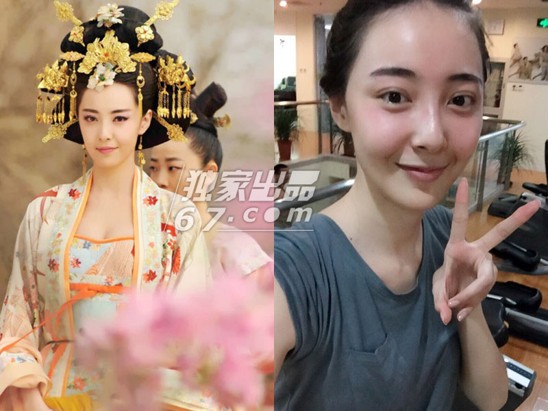 《武媚娘传奇》女星惊悚素颜照PK:张馨予脸黄超周海媚
