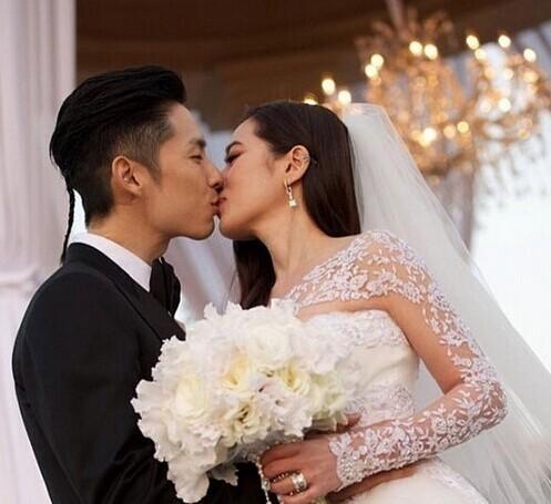 吴建豪和Arissa婚礼事接吻（资料图）