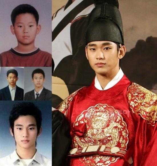 图揭韩国男神容貌进化论：金宇彬幼年照难辨认