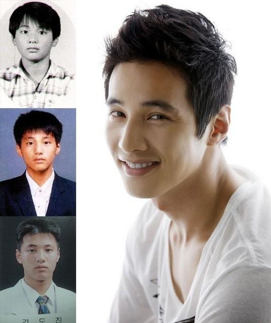 图揭韩国男神容貌进化论：金宇彬幼年照难辨认