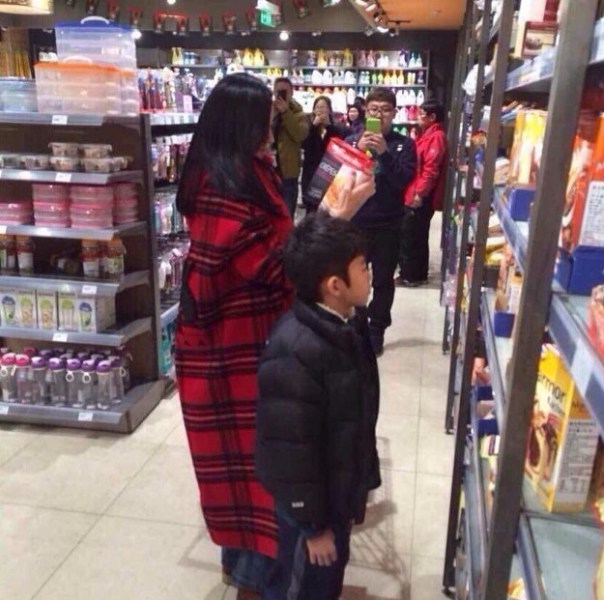 张柏芝和大儿子