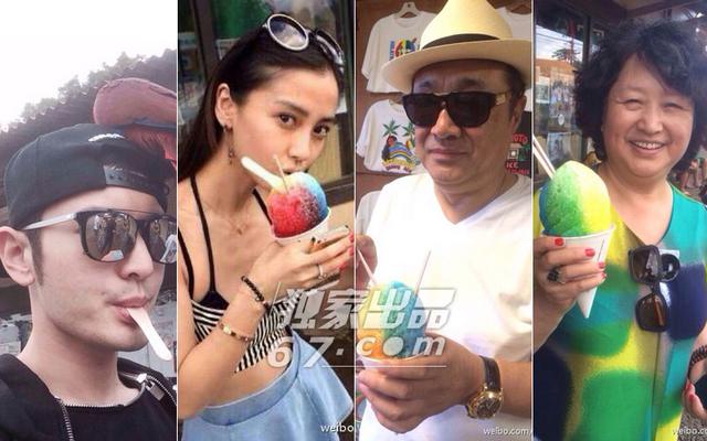 黄晓明Baby家人私照PK颜值:教主妈妈年轻美艳赛儿媳