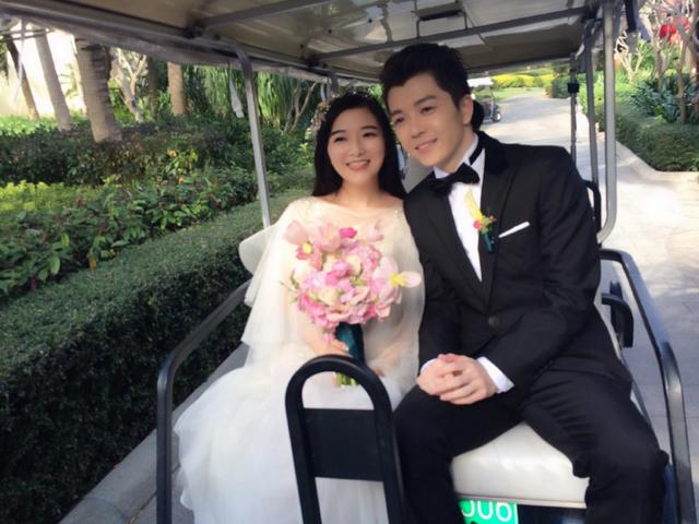 王栎鑫和妻子吴雅婷