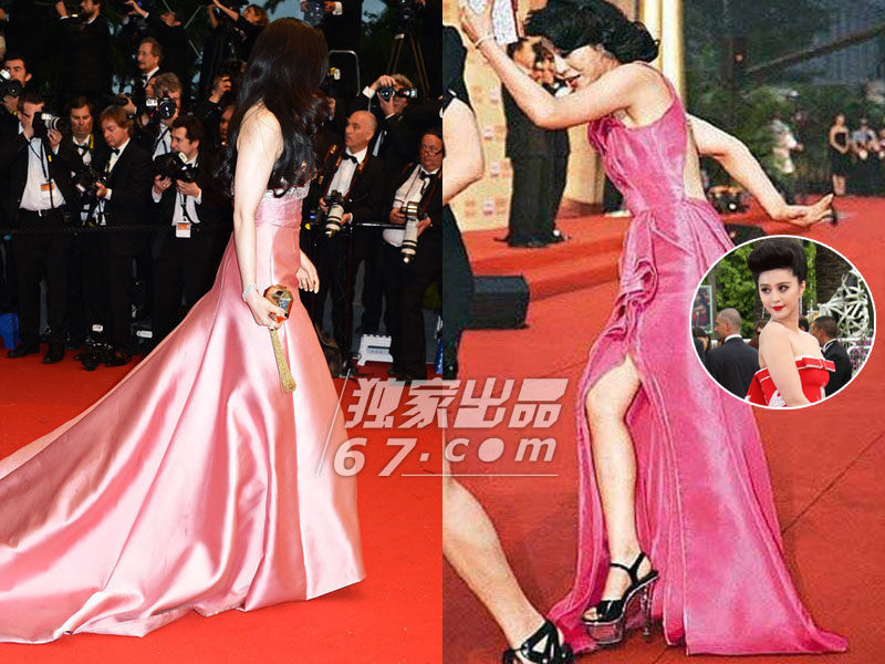 观女星红毯惊魂记：杨幂竖中指表不满 李多海高开叉露厕纸