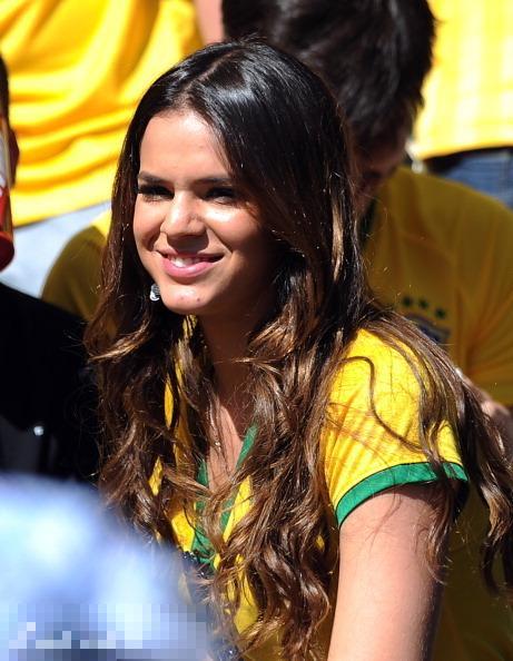 Bruna现身世界杯看台