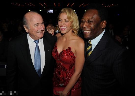 Shakira在足球圈很吃得开