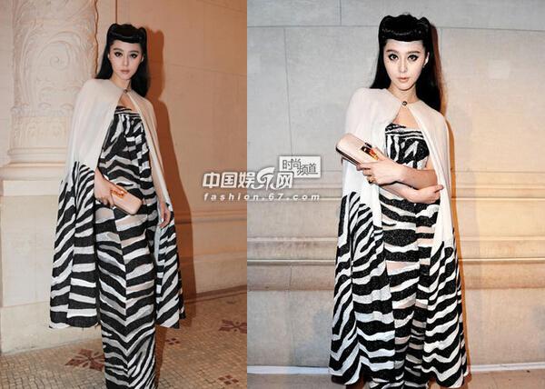 怎么打扮都女神！回顾范冰冰时装周经典造型