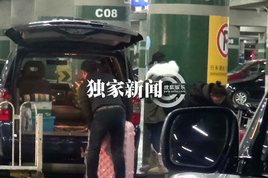 张馨予穿超大毛领装回京 秒变爱斯基摩人