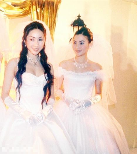 张柏芝黎姿罕见婚纱照曝光 大秀火辣身材