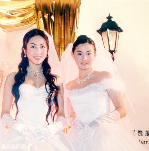 张柏芝黎姿罕见婚纱照曝光 大秀火辣身材