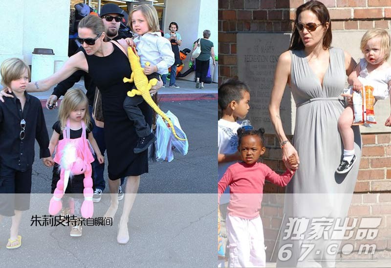 揭朱莉皮特小联合国:35张图看与养子亲子关系