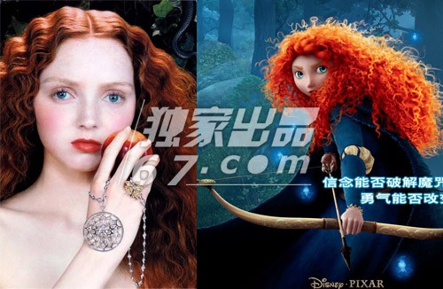 莉莉-科尔(Lily Cole)VS Merida