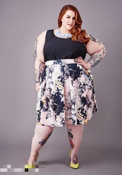 美国226斤胖女孩签约模特圆时尚梦