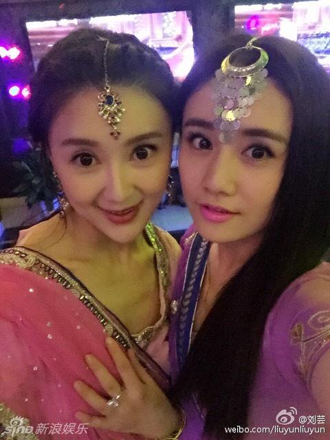 甘薇生日派对 印度风女星惊艳亮相