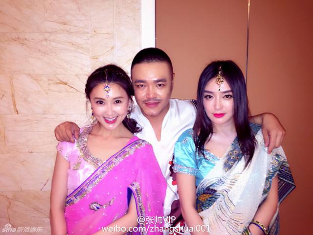 甘薇生日派对 印度风女星惊艳亮相