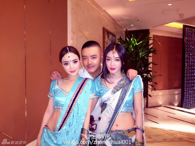 甘薇生日派对 印度风女星惊艳亮相