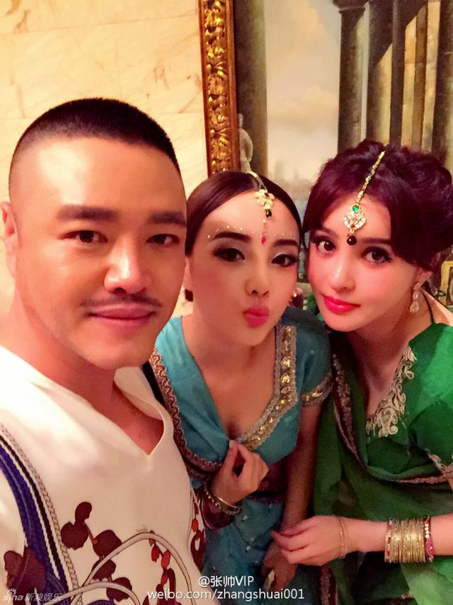 甘薇生日派对 印度风女星惊艳亮相