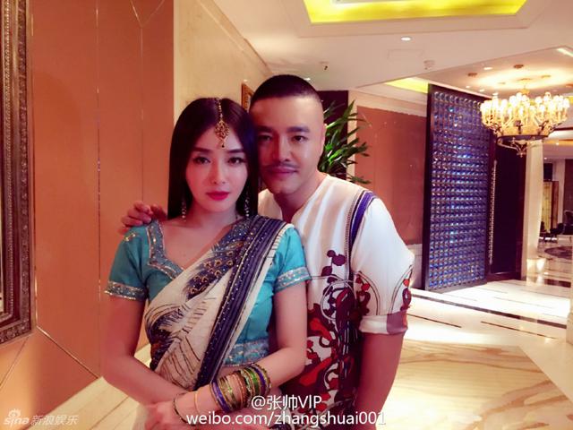 甘薇生日派对 印度风女星惊艳亮相