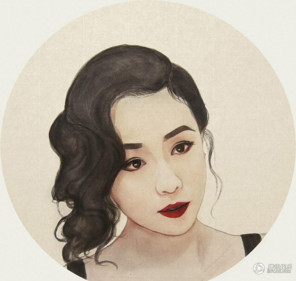 香港电影十二钗小像曝光 旧时光美人眉眼如画