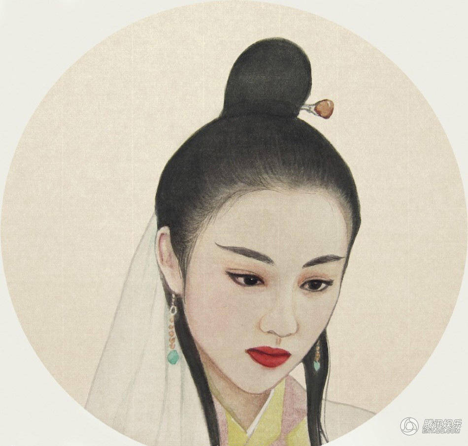 香港电影十二钗小像曝光 旧时光美人眉眼如画