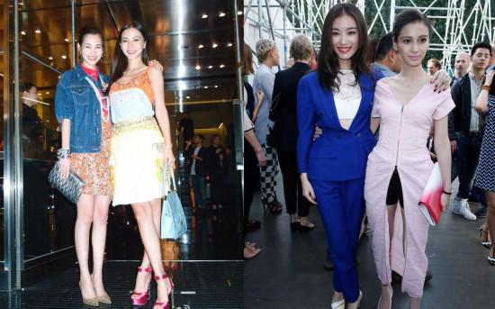 女神合影必有一丑