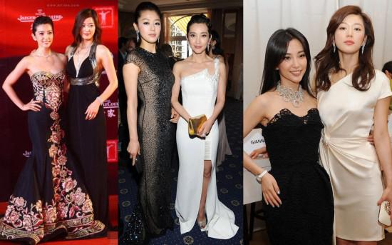 女神合影必有一丑