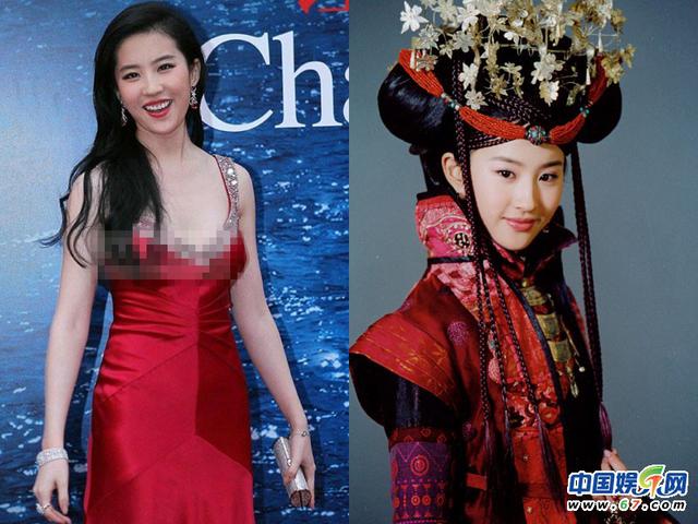 最美不过婴儿肥？蔡少芬刘亦菲清纯灵动 赵薇瘦身凶气逼人