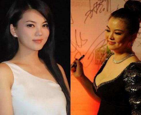 女星事业线伸缩功力PK 杨幂胸器缩水似飞机场 女星事业线伸缩功力PK 杨幂胸器缩水似飞机场