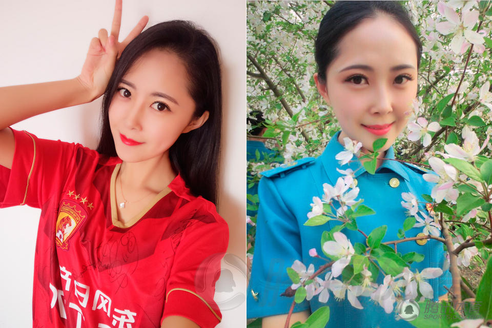 优雅空姐+性感主播 最美太太团力挺国足