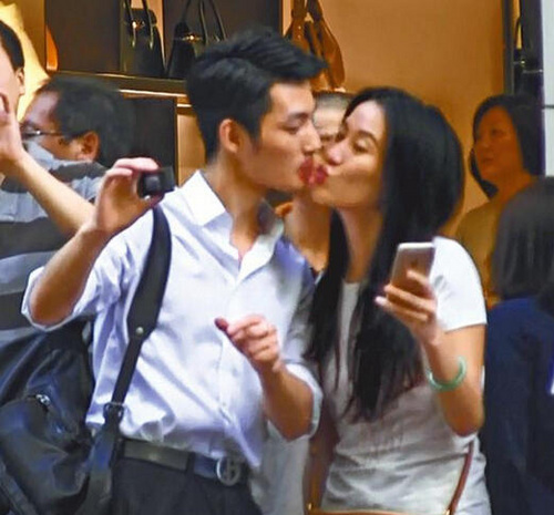 盘点当众调情惊呆路人明星 叶璇与男友热吻